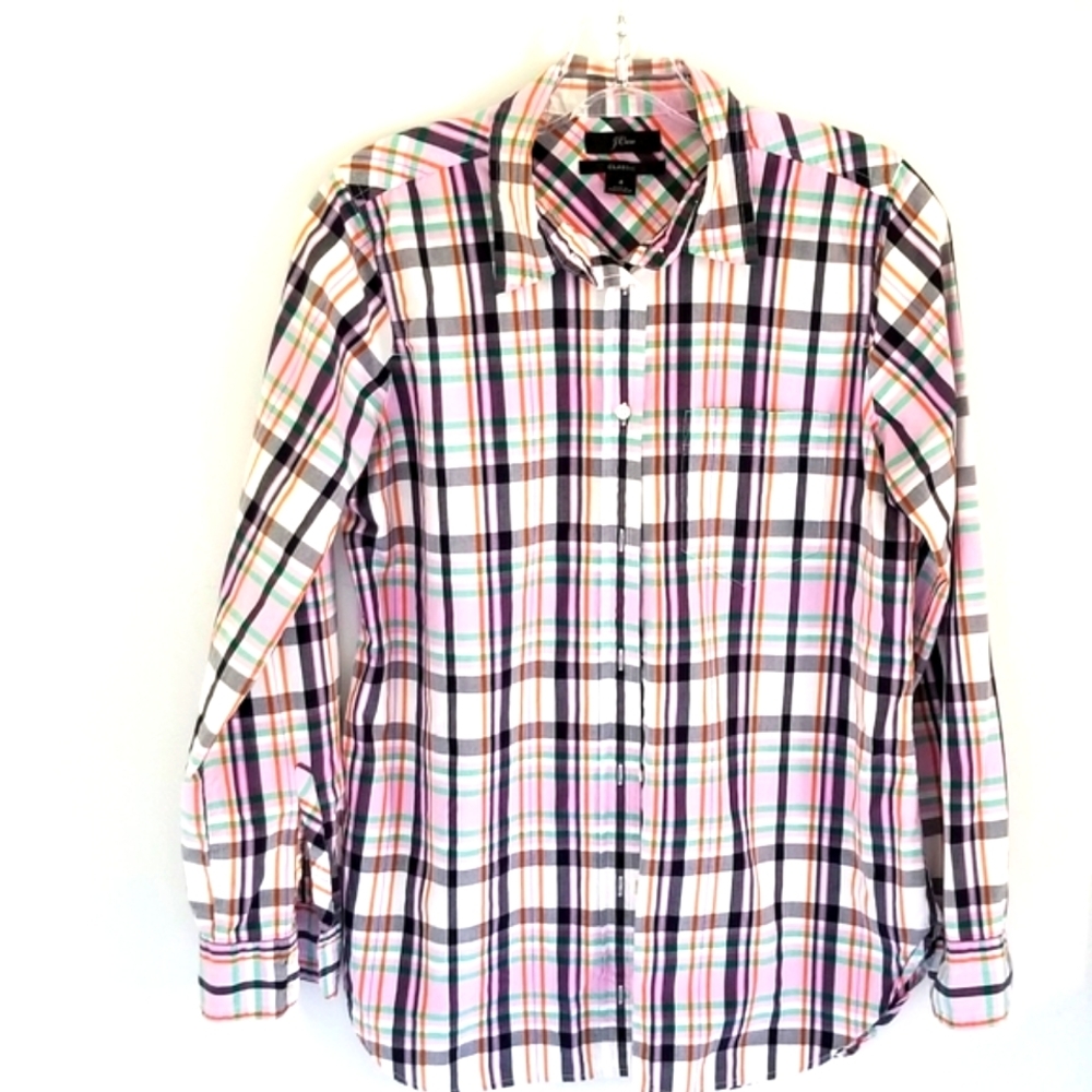 J. Crew plaid Classic button down shirt